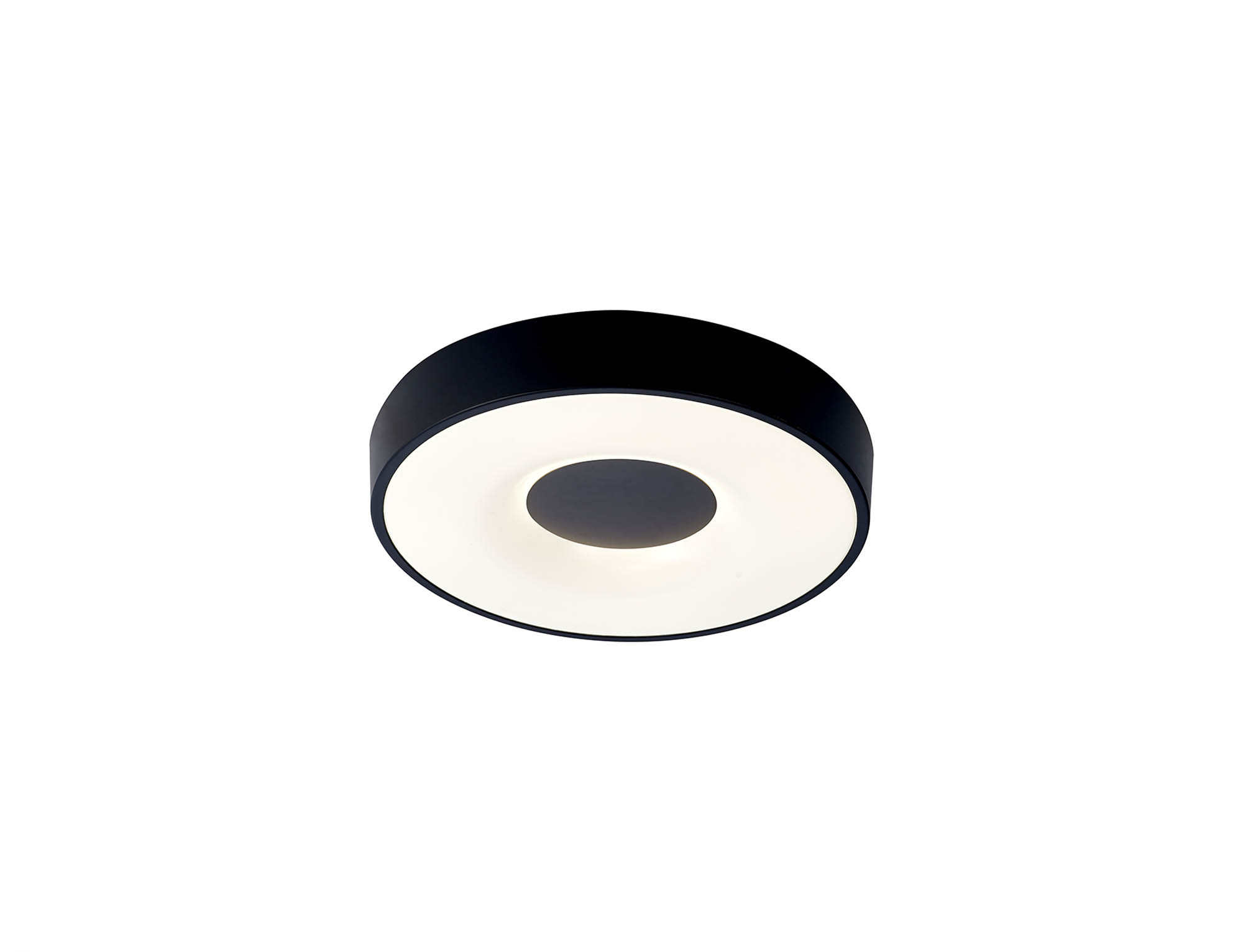 M7567  Coin 56W LED Round  Flush Ceiling Black